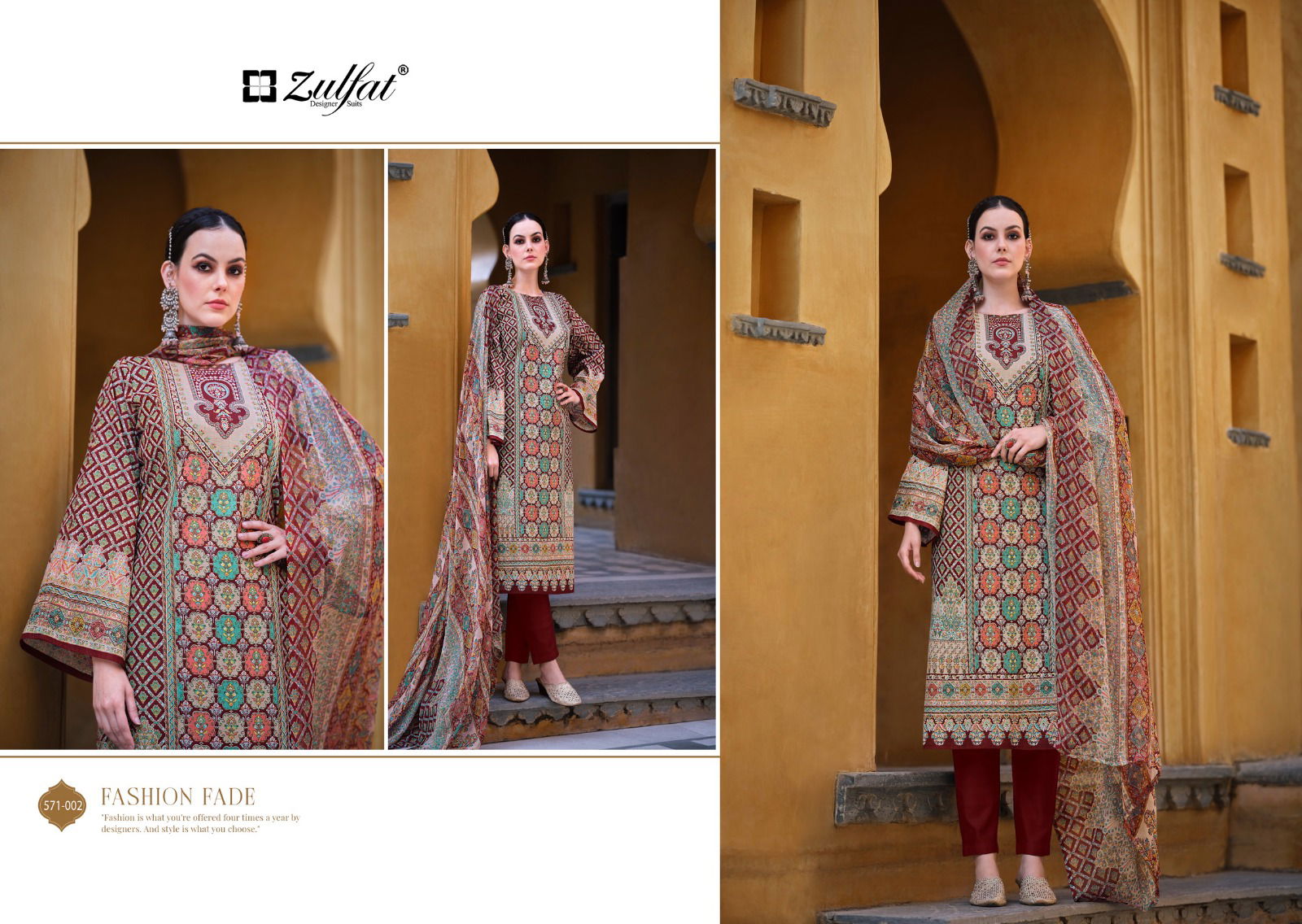 Saima By Zulfat Daily Wear Printed Cotton Dress Material Wholesalers In Delhi
